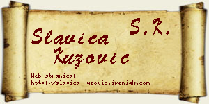 Slavica Kuzović vizit kartica